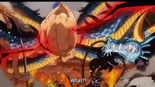 luffy grabs kaido|luffy pulls kaido up |luffy gear 5 vs kaido| luffy bullies kaido|