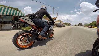 KTM RC 200 with Custom Exhaust Street Ride Malaysia