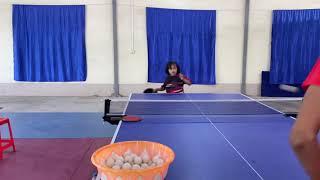 Table Tennis daily training of 7 years old