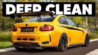 Deep Cleaning a Dirty BMW M2 Track Car