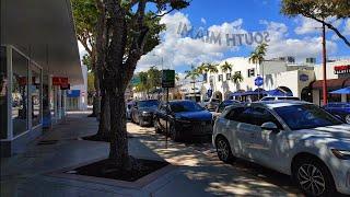 4K Downtown City of South Miami , Spring Walking City Tour , Miami FL , March 2024