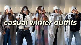 CASUAL WINTER OUTFITS ️ how to layer for cold weather + cozy winter outfit ideas! (2025 trends)