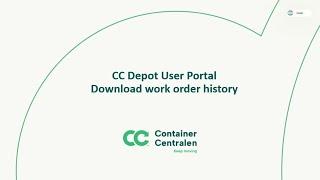 CC Depot User Portal - Download work order history (PL)