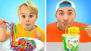Chris learns to cook pasta - Useful story for kids