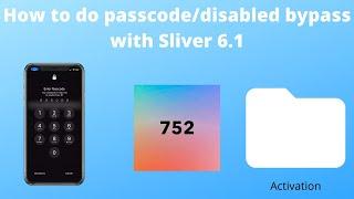 How to do passcode/disabled bypass with AppleTech752 Sliver 6.1