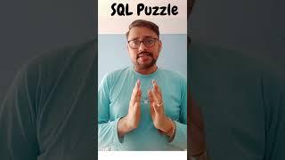 SQL Puzzle -1 #sql #sqljoins #sqlinterviewquestions