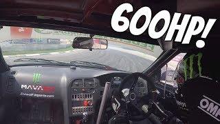 600HP Skyline R33 Drifting ONBOARD! - RB25 LOUD Turbo Sound!