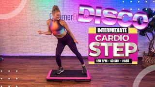 40 Minute - DISCO CARDIO STEP Aerobics - 128 BPM - Intermediate #405