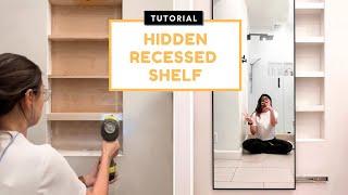 Hidden Recessed Shelf | Bathroom DIY