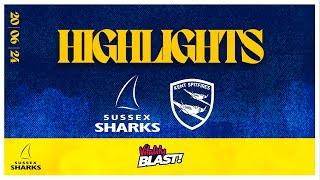 SUSSEX SHARKS BEAT KENT SPITFIRES IN T20 BLAST | T20 Highlights