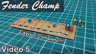 TUBE AMPLIFIER-Build your second amp!|Champ 5F1| Main circuit | Layout | Video 5