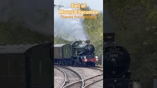 Steam train Earl of Mount Edgcumbe just amazing hit like if you agree #trainspotting #steamtrain