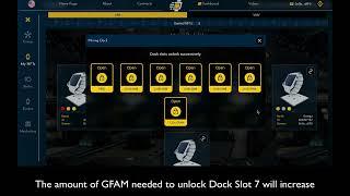 Step 3: GetFit Mining: How to Unlock Dock Slot 7 with GFAM