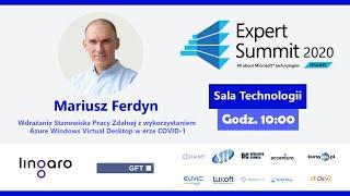 🟨 Azure Windows Virtual Desktop w erze COVID-19 - Mariusz Ferdyn