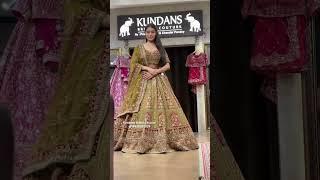 Beautiful wedding designer lehenga from Kundans bridal Couture #shorts #wedding #lehenga