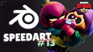 SPEEDART #13 - Lily & Cordelius | Brawl Stars Blender