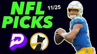 NFL MNF Ravens Chargers Best FREE Picks! 11/25/24 PRIZEPICKS - BEST FREE PICKS! - BEST PLAYER PROPS!