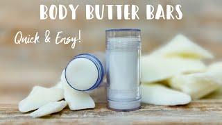 This is the BEST 2-Ingredient Body Butter Bar Recipe - Quick & Easy!