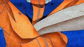 punch Naruto's stomach (Sasuke)