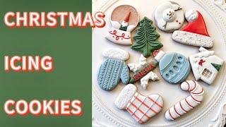 10 SIMPLE CHRISTMAS COOKIES~Satisfying Christmas Cookie Decorating with Royal Icing~Gingerbread