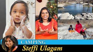 Camping Vlog in Tamil | Cabin in the Woods - McKinney Falls Park | Steffi Ulagam