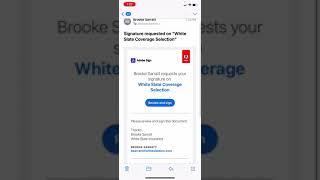 How to eSign documents from White Slate Insurance with a smartphone