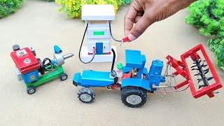 diy tractor mini petrol pump construction machine part 2 | mini farming video