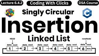 Circular Singly Linked List Insertion | Circular Linked List Insertion at beginning | DSA in C++