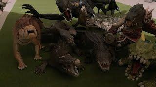 1 Giant Raptor VS. 8 Mutant Reptiles? (Wait until, the end)