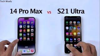 iPhone 14 Pro Max vs S21 Ultra - SPEED TEST