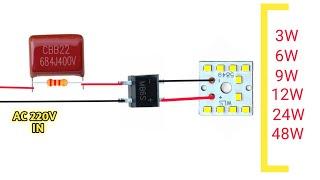 How  To  Make  LED  Driver  Circuit Using / 3W 9W 12W 24W 48W LED