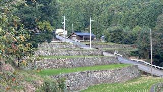 10月7日(月） ツアーで岩座神の棚田のすばらしさを伝える