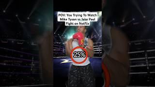 Watching Mike Tyson vs Jake Paul Fight Be Like - #shorts