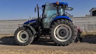 New Holland 110 vs Massey Ferguson 398  traktör çekişmesi