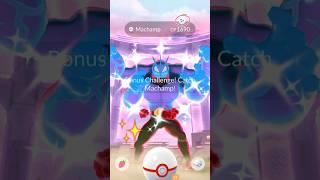 Let’s GO!  Got Shiny Gigantamax MACHAMP in Pokemon GO.