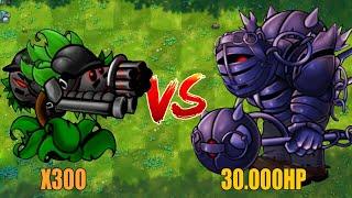 PVZ 1 Fusion Challenge!! 300 Plants Fusion VS 30000 Ultimate Obsidian Gargantuar - Who Will Win?