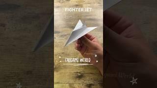 EASY PAPER FIGHTER JET ORIGAMI TUTORIAL STEP BY STEP | DIY PAPER PLANE FIGHTER JET ORIGAMI WORLD ART