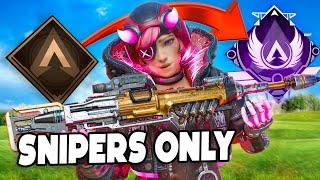 Solo Bronze to Masters | Snipers Only Challenge Apex Legends