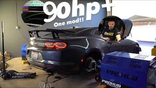 2019 zl1 camaro gains 90whp+ with one mod in 13 minutes