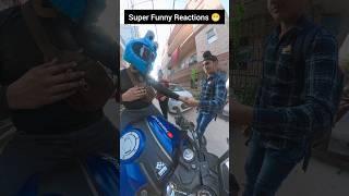 Don't Miss.....Bunny Helmet ️ Reactions.. #subscribe #mrcrazyvlogs #funnyvideo #reactionvideos