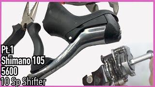 Pt.1 Shimano 105 5600 10 speed shifter: Rebuild service clean dissembled