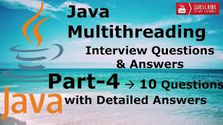 #4 - Java Multithreading Interview Questions [MOST ASKED] 5-8 Years Experienced