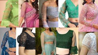 Latest Net Sleeve Designs for Blouse 2025 | Net Sleeves Design For Blouse | Blouse Net Sleeves