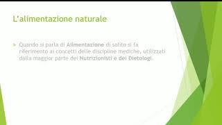 lez  1   Alimentazione e salute