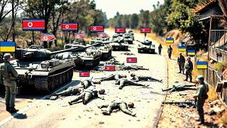 3 MINUTES AGO! North Korean Large Tank Convoy Ambushed by Ukrainian Elite Forces on the Border!