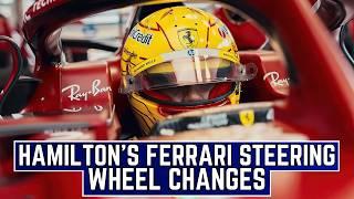 Lewis Hamilton's Ferrari Steering Wheel Changes - All You Need to Know! | F1 2025