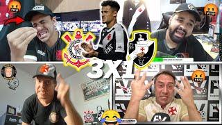 REAÇÕES VASCAINAS AMASSADOS E TRISTEZA TOTAL- CORINTHIANS 3X1 VASCO- BRASILEIRÃO 2024- VAMOS RIR KKK