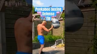 Peekaboo boxing defense head movement and chin protection #peekabooboxingstyle