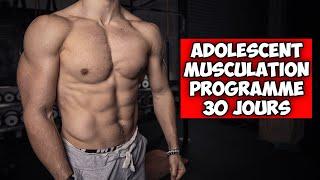 Adolescent programme musculation complet 30 jours ! (10min à la maison sans matériel)