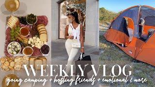 WEEKLY VLOG! CAMPING!! + CHARCUTERIE MAKING + HANGING W/ FRIENDS + EMOTIONAL | ALLYIAHSFACE VLOGS